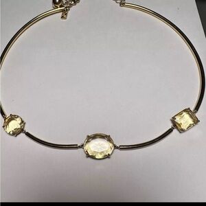 Kate spade statement piece Necklace with Yellow Accents